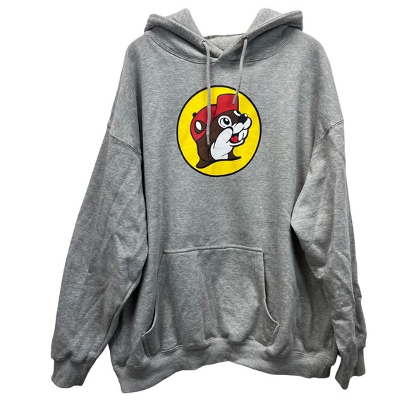 BUC-EE'S Other - Buc-ee's Hoodie Unisex 3XL Gray Beaver Logo Graphic Pullover Sweatshirt Hoodie